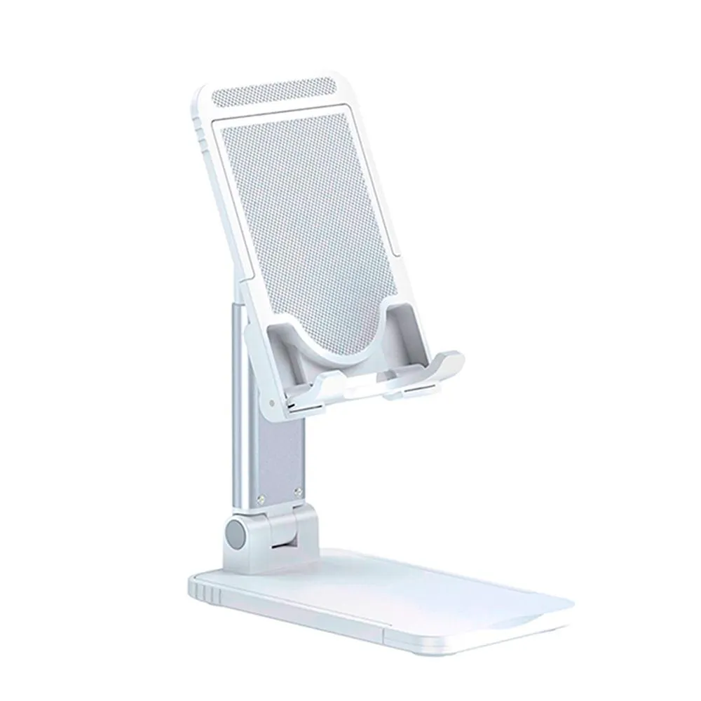 Soporte Retráctil de Mesa para Celular/Tablet Blanco