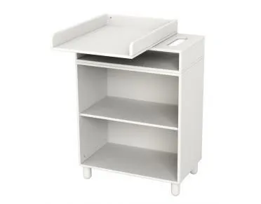 Fasciatoio con scaffale e 1 ripiano