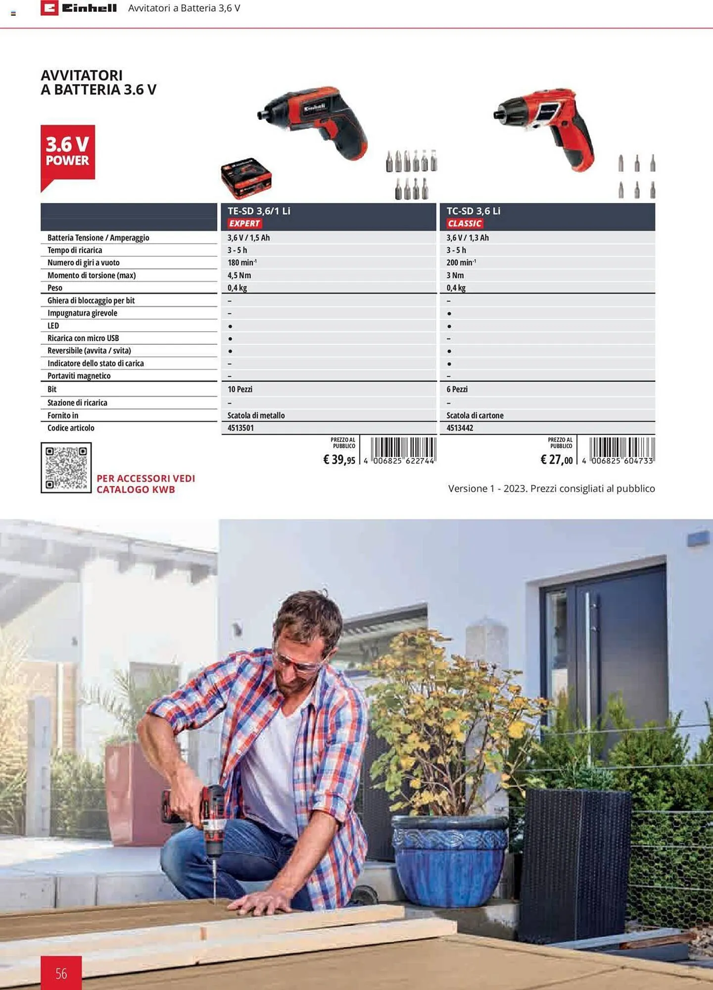 Volantino Einhell da 1 febbraio a 31 dicembre di 2023 - Pagina del volantino 56