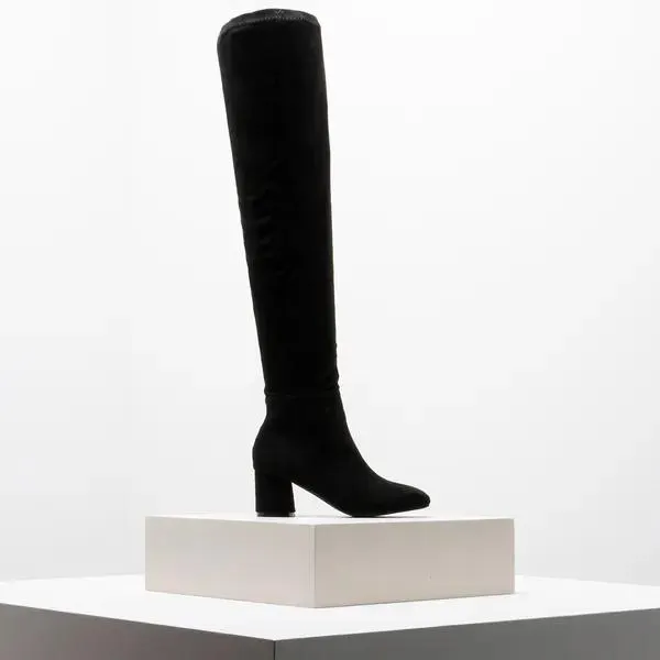 Over the knee boot black