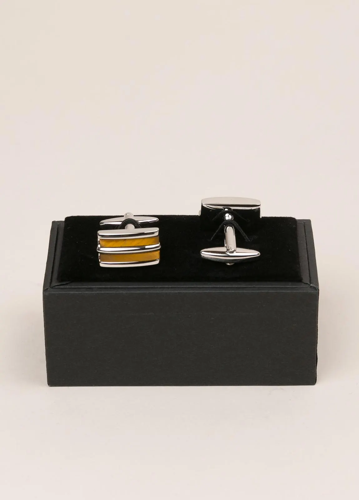 Gemelos FUREST COLECCIÓN piedra ojo de tigre