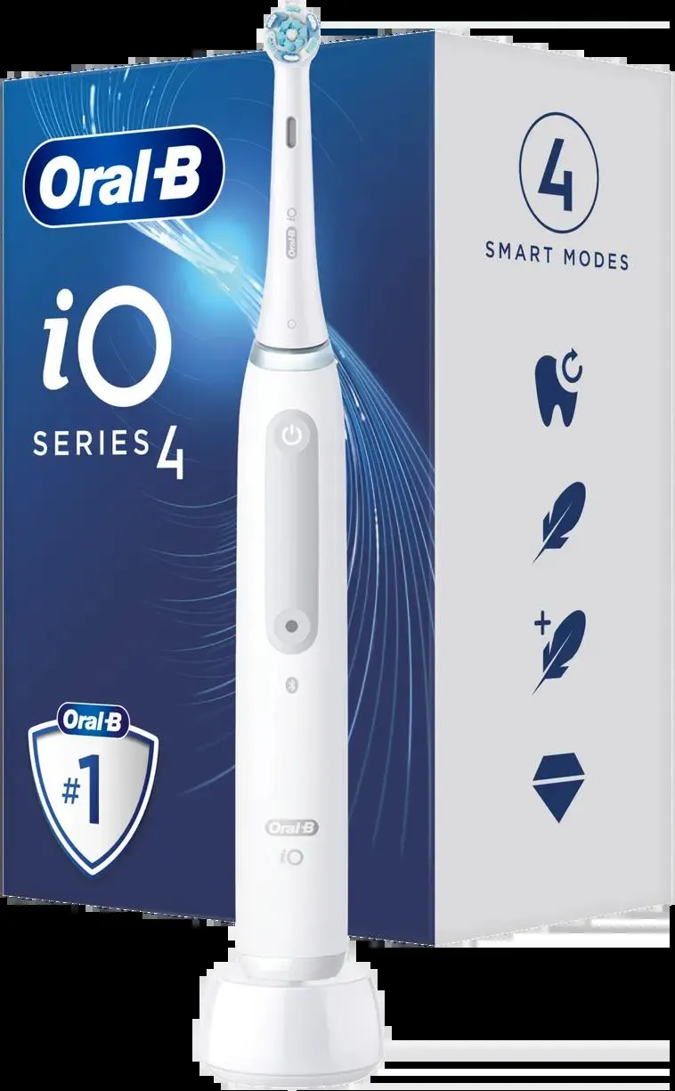 Oral-B iO 4 White -Sähköhammasharja Braun-tekniikalla