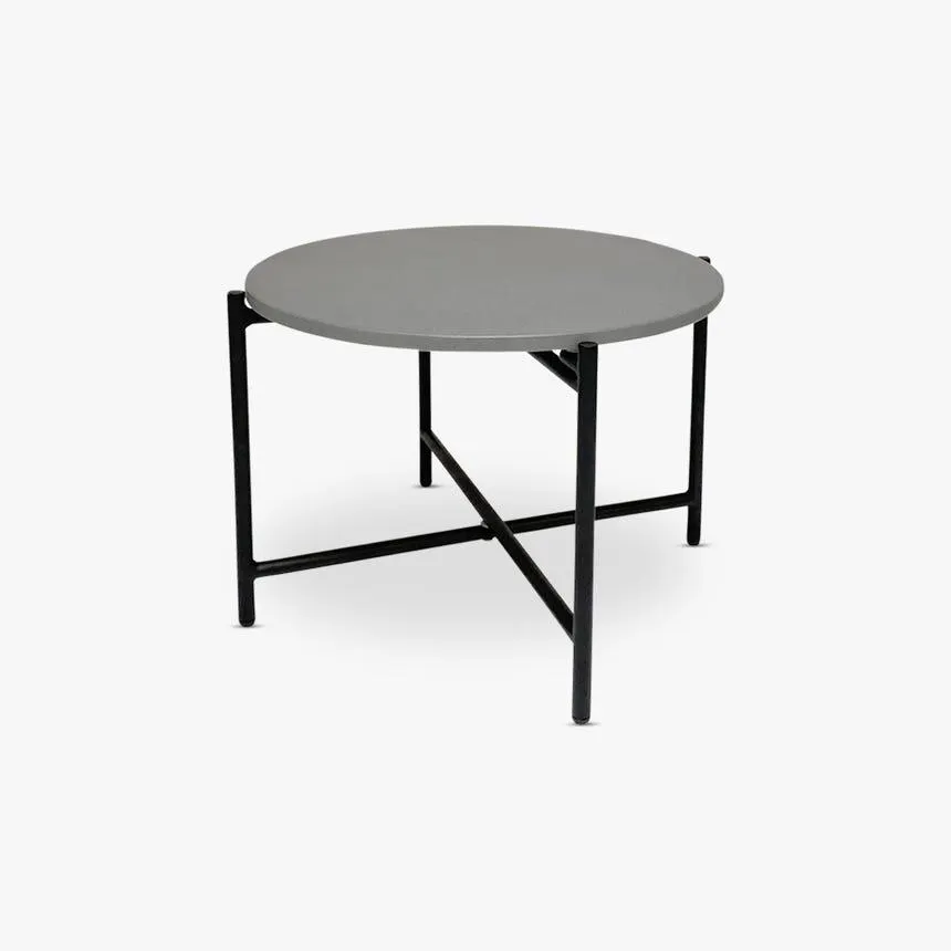 Mesa de apoio cinza d50 cm GARUB