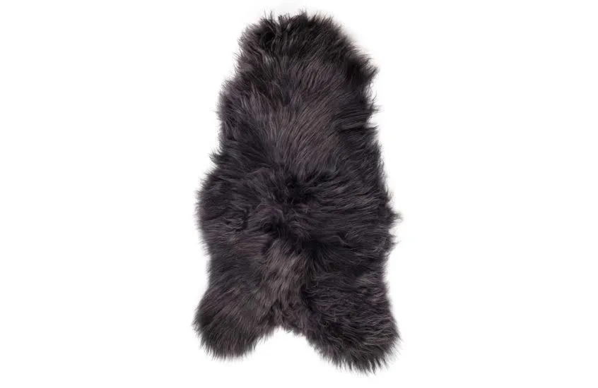 Icelandic Sheepskin Rug Graphite
