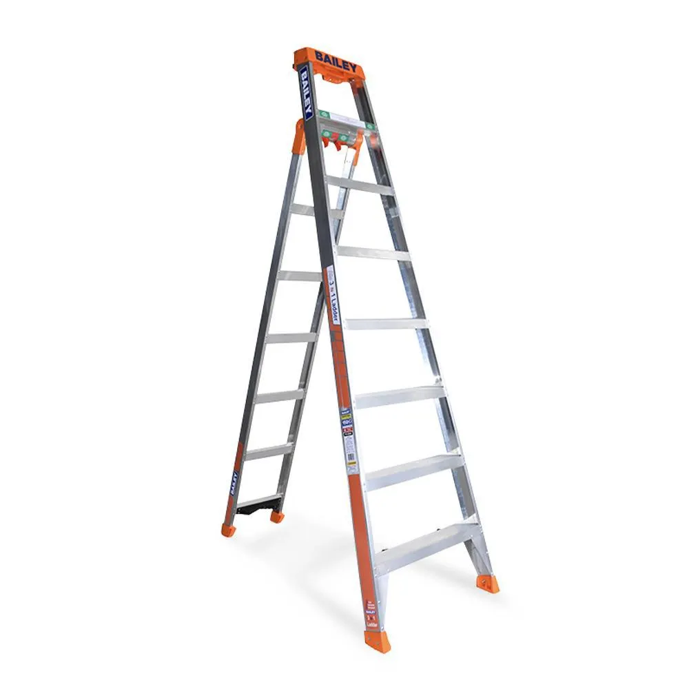 Bailey FS13864 150kg 2.4m 3-in-1 Aluminium Step Leaning Straight Ladder