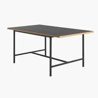 Tavolo EGUM 90x160 nero/rovere