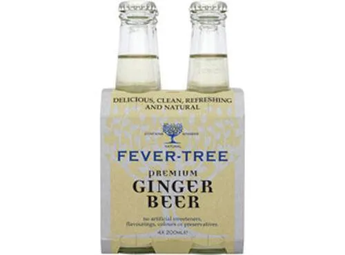 ginger beer fever-tree premium 4x0.20l