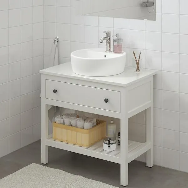 Elemento lavabo abierto 1 cajón, blanco,