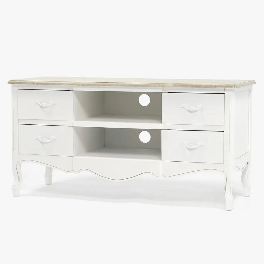 Móvel com 4 gavetas branco 120x48x60 cm VIENA