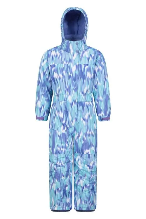 Cloud Printed Kids All in One Snowsuit