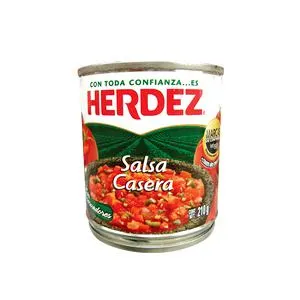 SALSA CASERA ROJA HERDEZ LATA 210 GR.