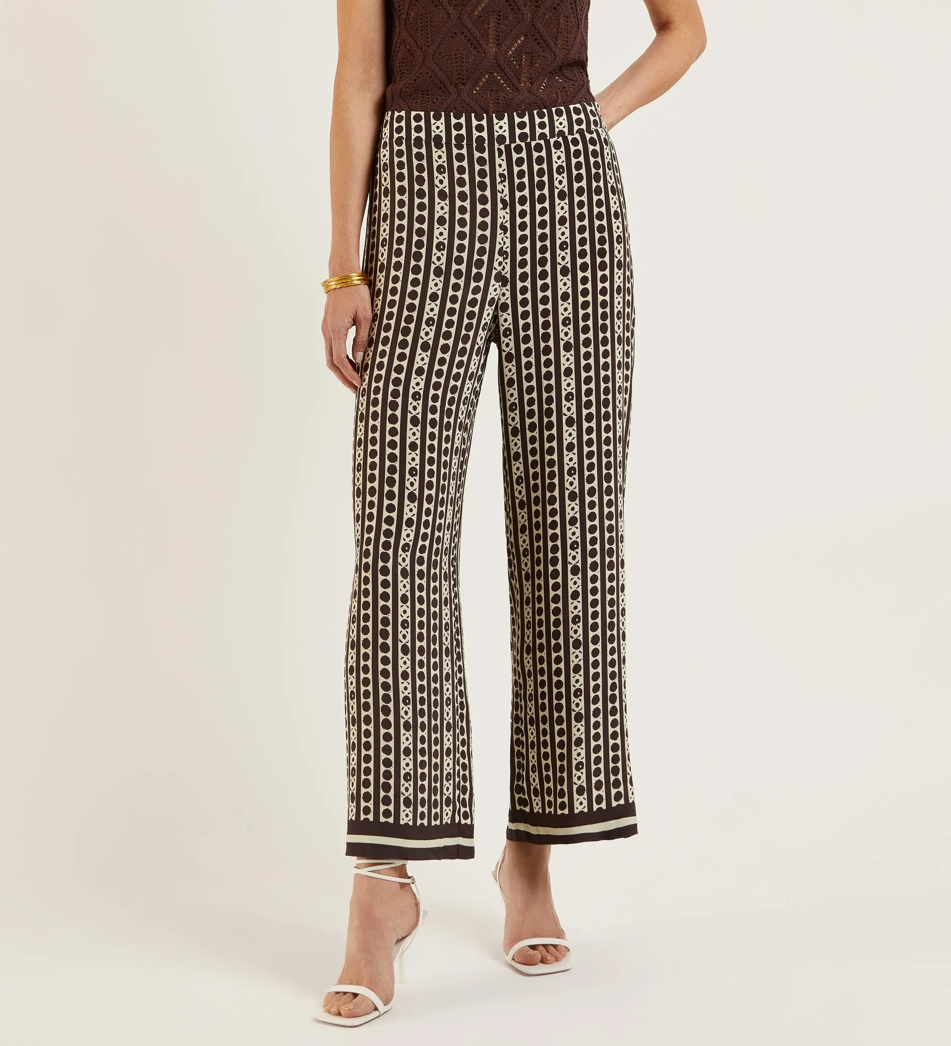 Pantalón fluído estampado