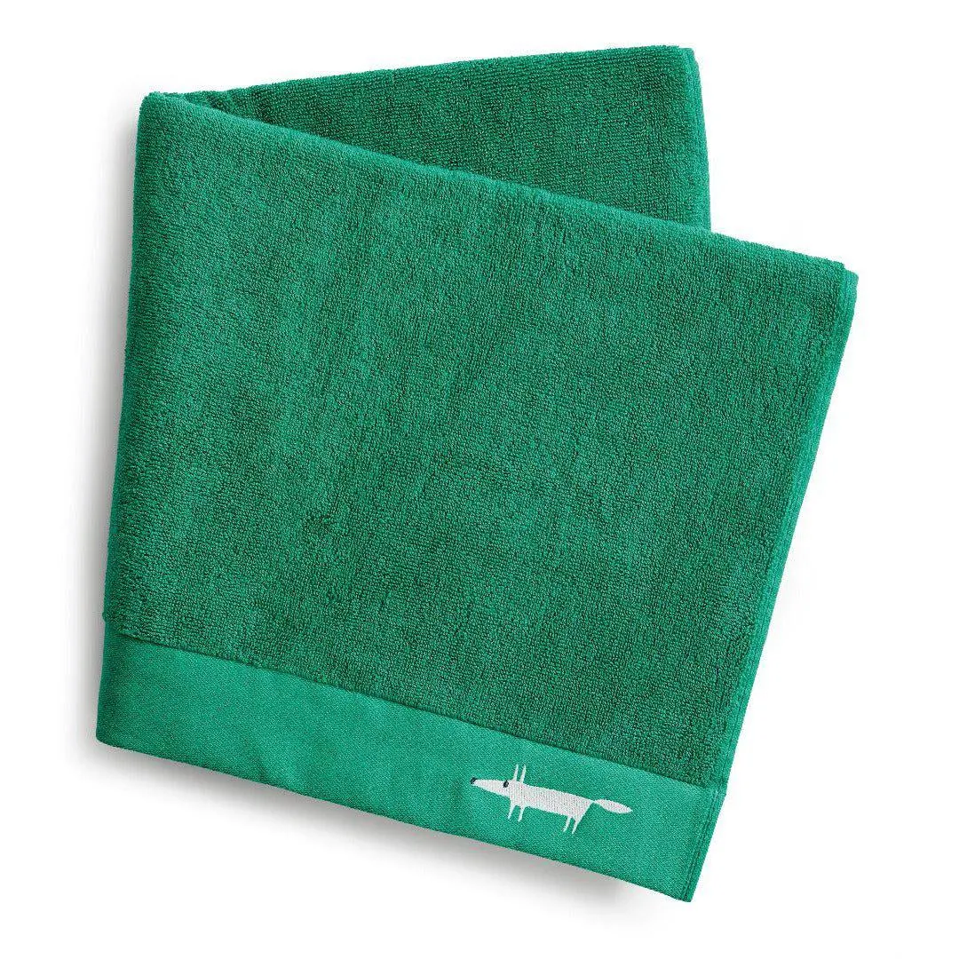 Scion Mr Fox Embroidered Towel - Forest