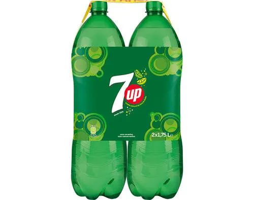 refrigerante 7up com gás regular lima e limão 2x1.75l