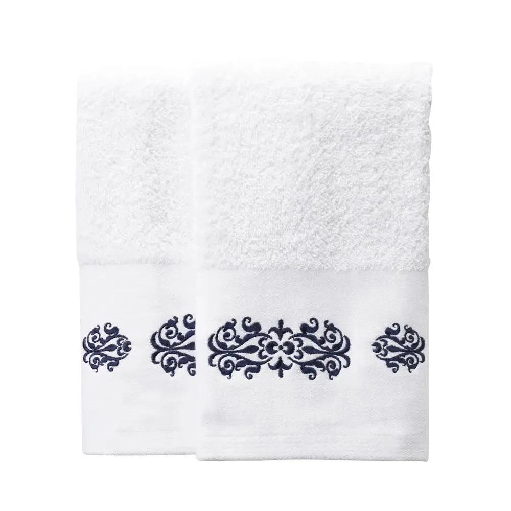 Set Toallas Visita 2 Piezas Brocato Blanco