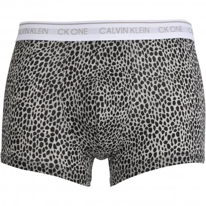 Calvin Klein CK One Mini Giraffe Boxer Trunk, Black/Grey