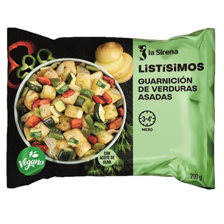 Guarnicion de verduras asadas Listísimos