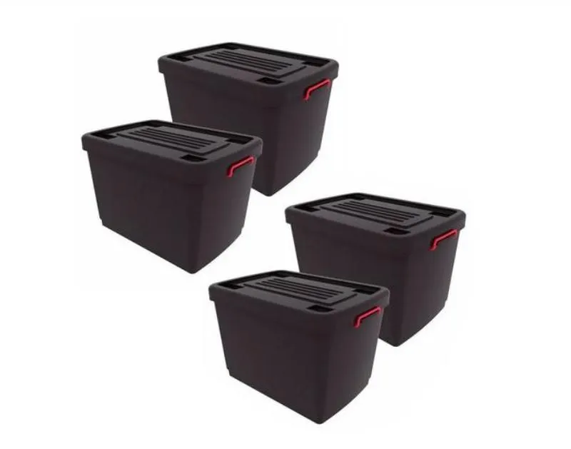 JUEGO DE 4 CONTENEDORES HEAVY BOX 95 LTS - GARDEN LIFE