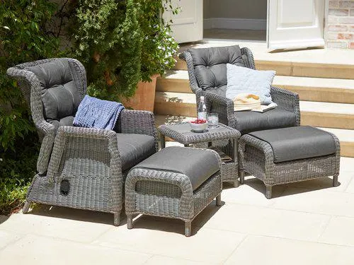 Set lounge FALKENBERG 2 posti grigio