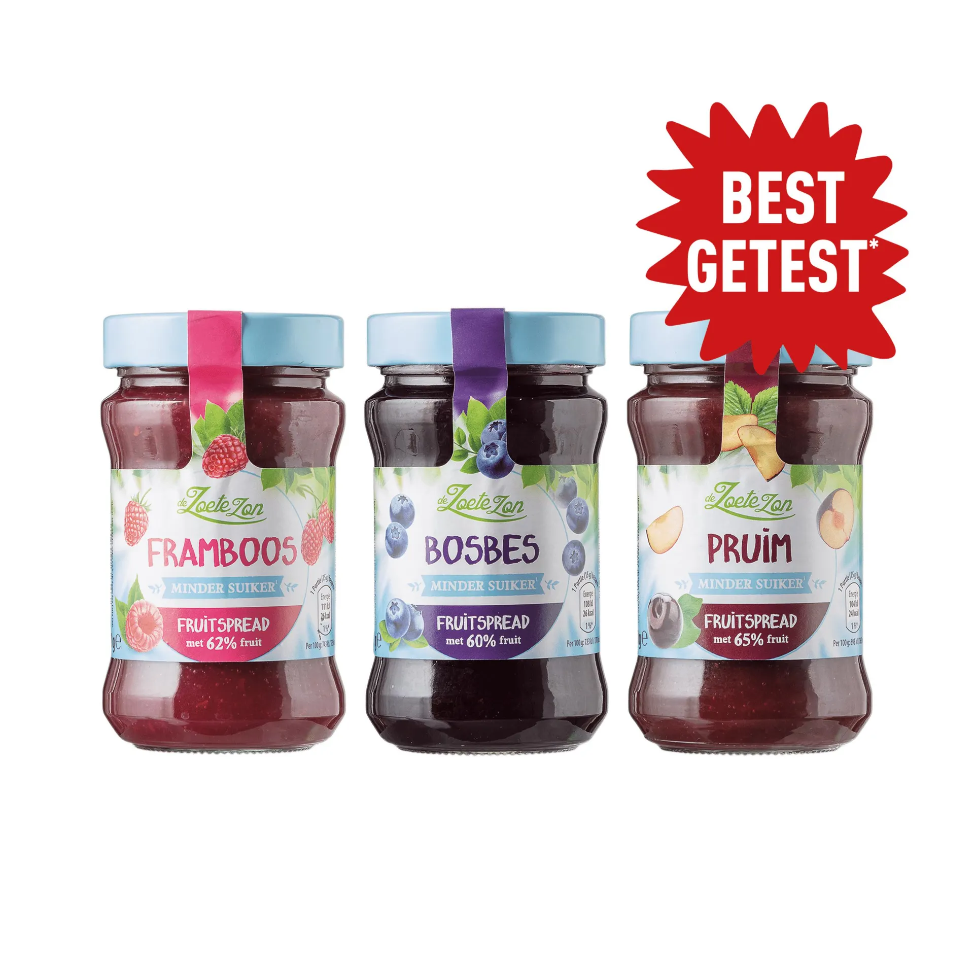Fruitspread minder suiker