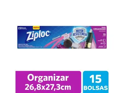 BOLSAS ZIPLOC PARA ORGANIZAR GRANDES 15 un