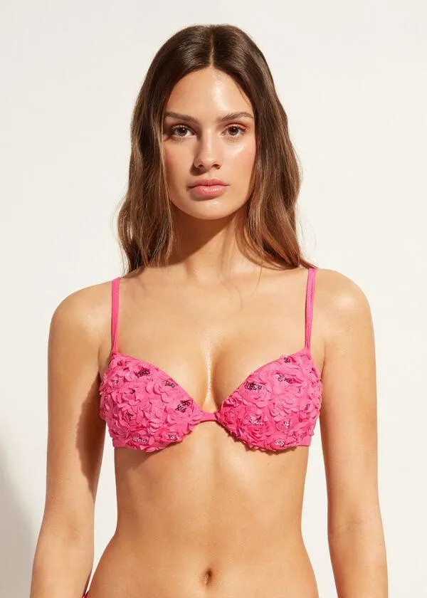 Push Up Imbottito Fiori Costume Parigi