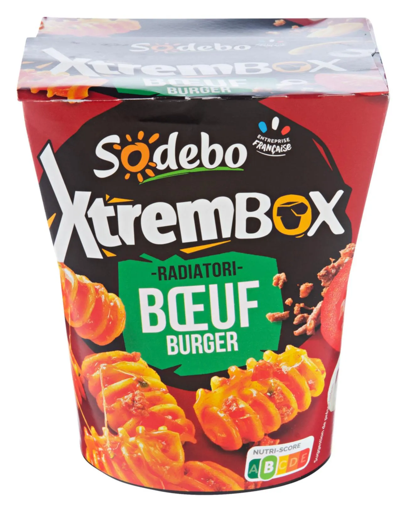 Sodebo XtremBox Radiatori Rinds-Burger