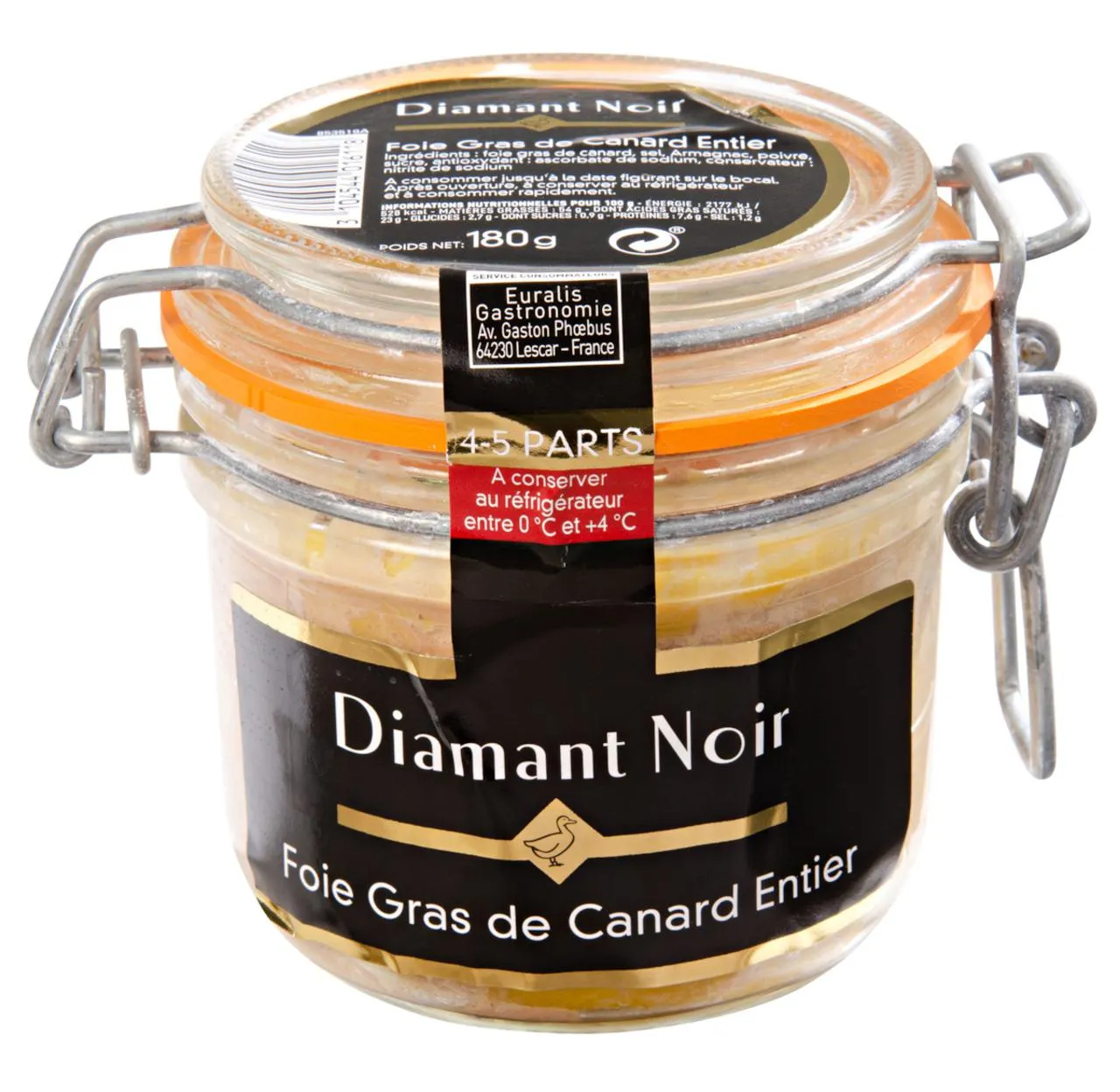 Diamant Noir Enten-Foie gras ganz Block