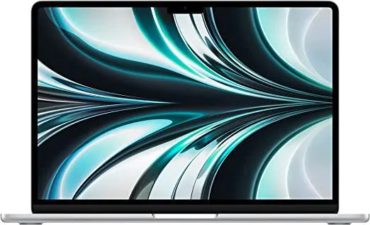 Apple 2022 MacBook Air Laptop with M2 chip: 13.6-inch Liquid Retina Display, 8GB RAM, 256GB SSD Storage, Backlit Keyboard, 1080p FaceTime HD Camera. Works with iPhone and iPad; Silver
