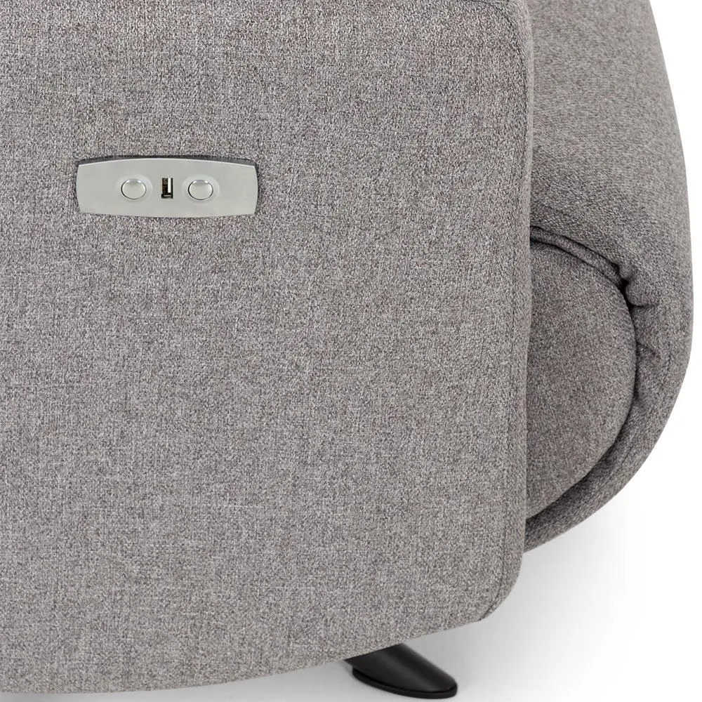 Demi Electric Recliner, Light Grey
