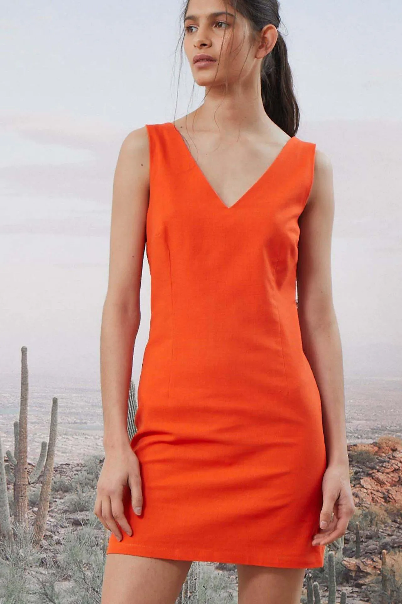 Vestido Petunia Naranja