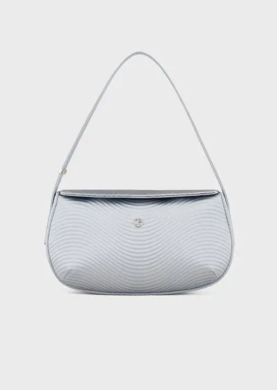 La Prima baguette in satin featuring a wave design