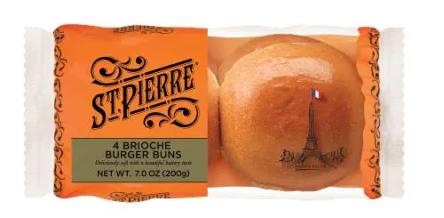 St Pierre® Brioche Hamburger Buns