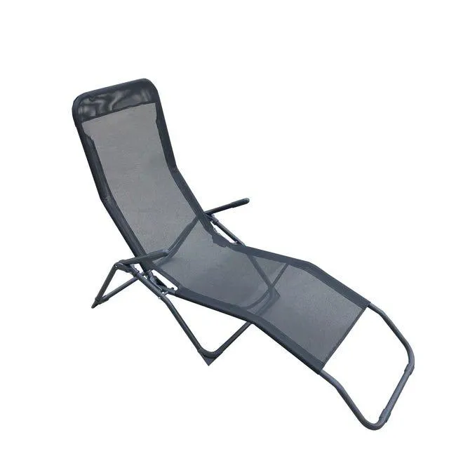 Lettino senza cuscino Fiesta in acciaio