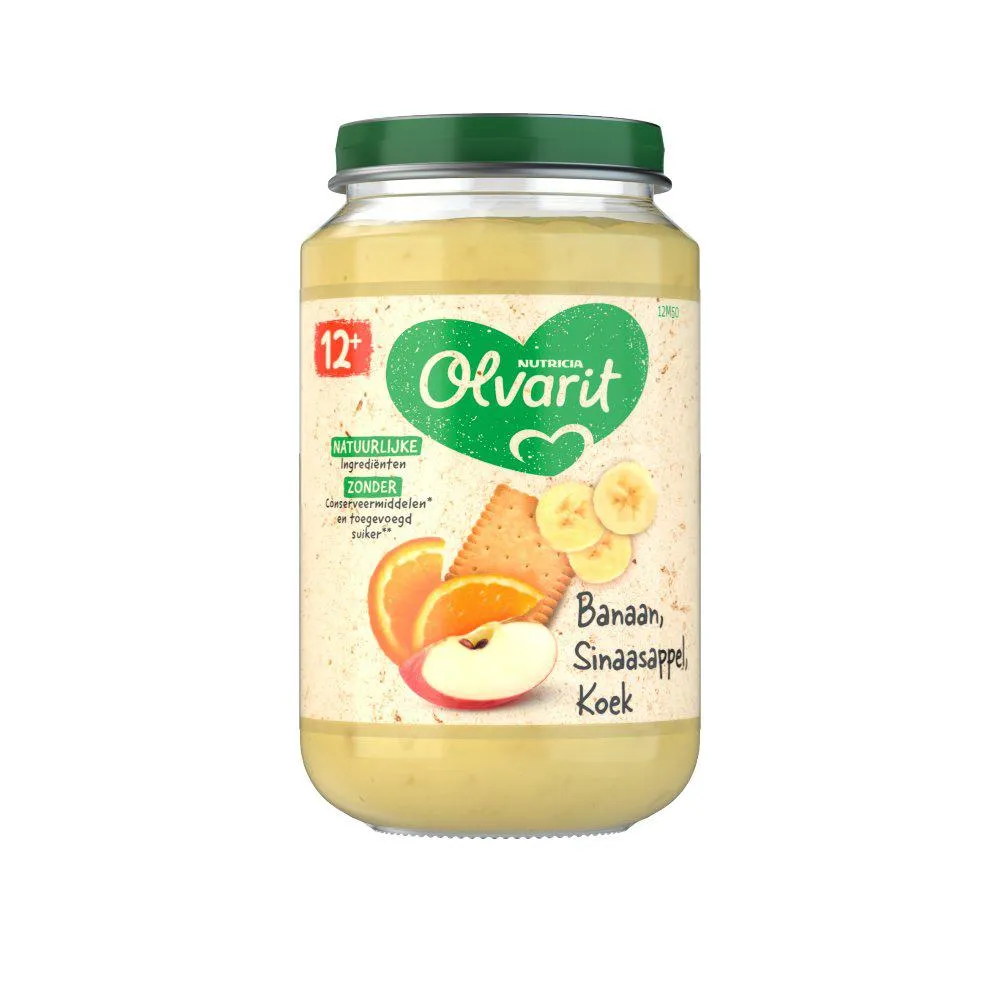 Olvarit Banaan Sinaasappel Koek 12+ Maanden 200 g