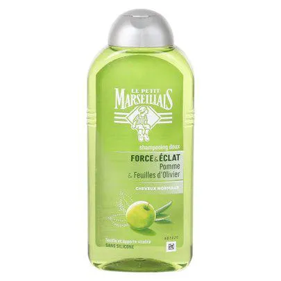 Shampoing force et éclat aux extraits de pomme et de feuilles d'oliviers