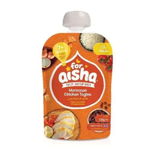 For Aisha Moroccan Chicken Tagine Baby Food 130 gm