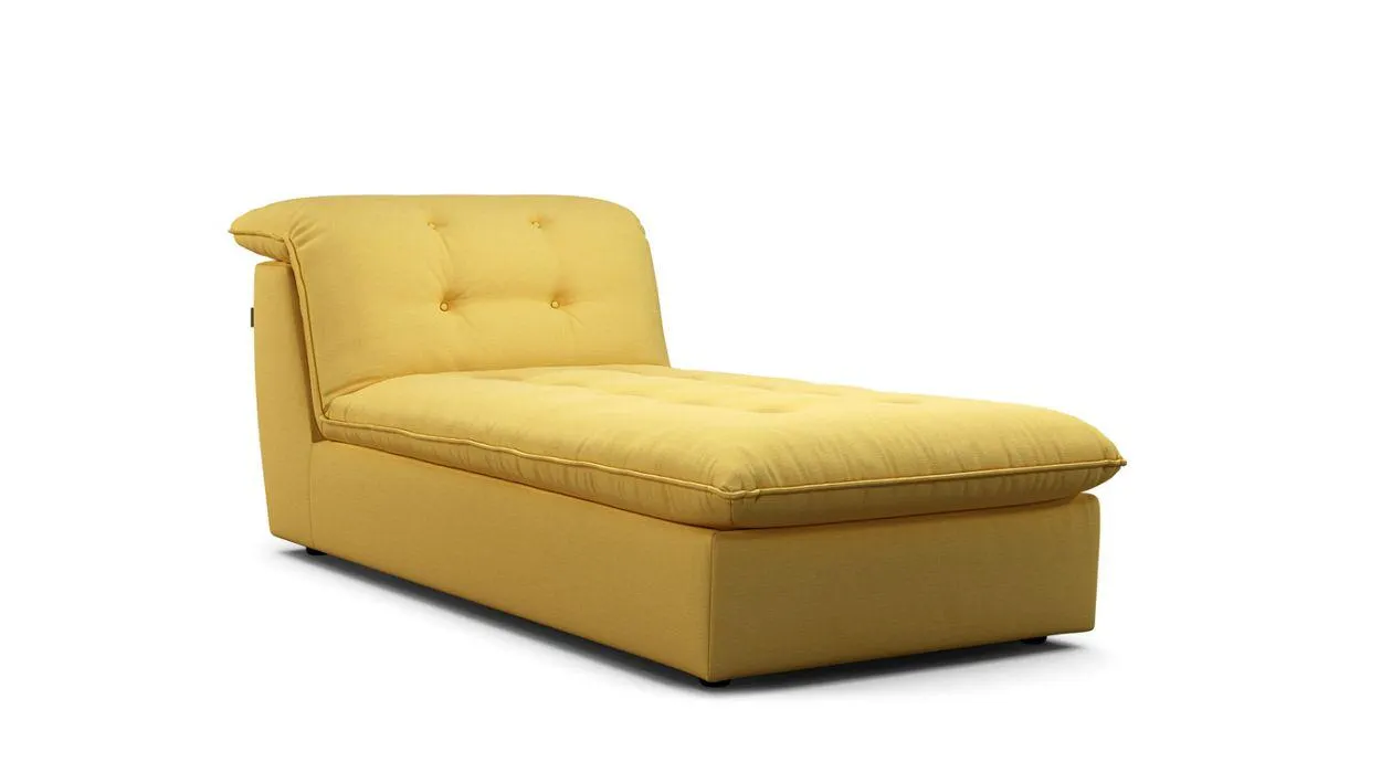 CONTRASTE Chaise longue en tissu