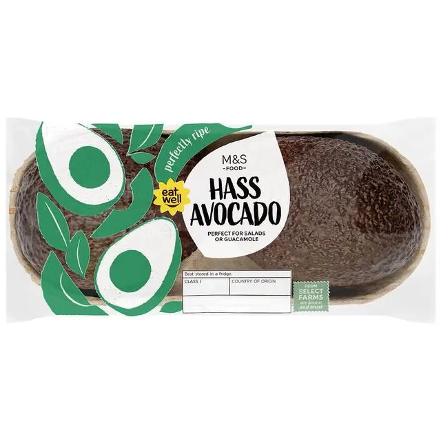 M&S Perfectly Ripe Medium Hass Avocados 2 per pack