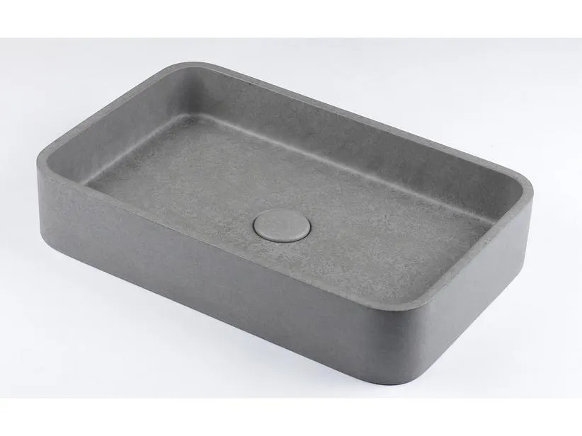 CONCRETE WASHBASIN 50,6x32,6 H10 CEMENT