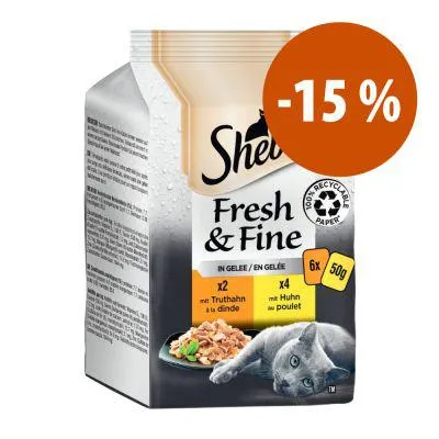 Sheba 6 x 50 g comida húmida para gatos: 15 % de desconto!