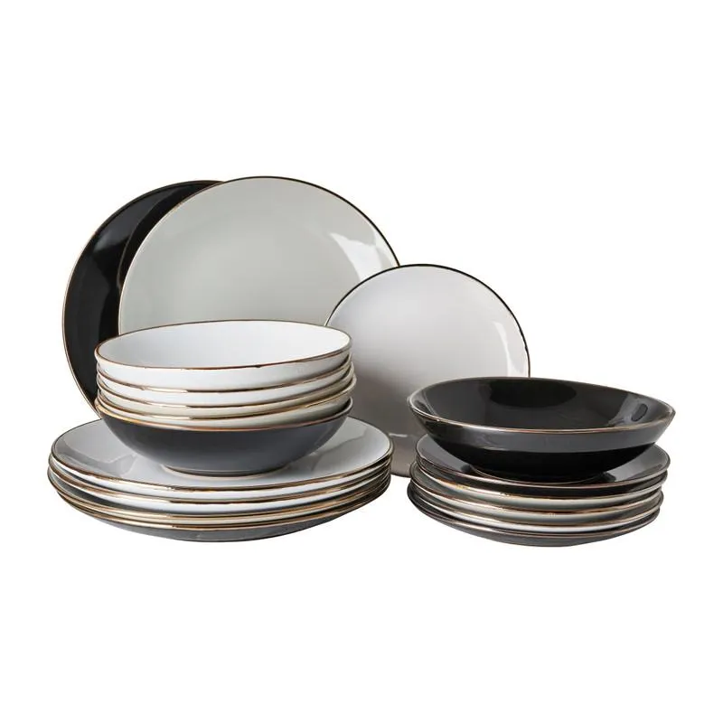 Serviesset goldline - mix & match - 18-delig - 6 persoons