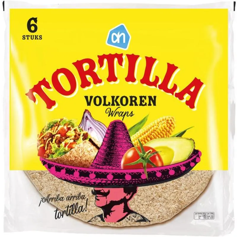 AH Tortilla wraps volkoren medium