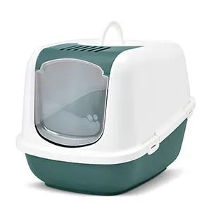 Savic Nestor Jumbo Hooded Cat Litter Tray Green X Large