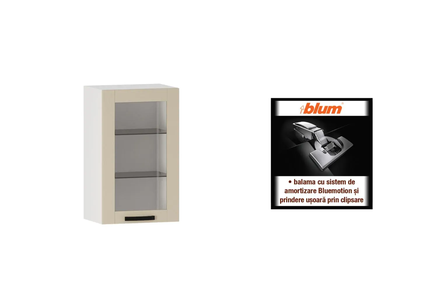 Suspendat cu vitrină L45 s&d