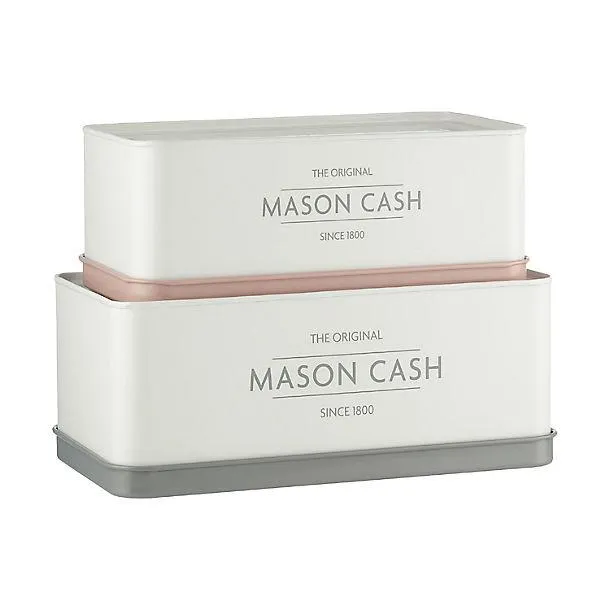 2 Mason Cash Loaf Storage Tins