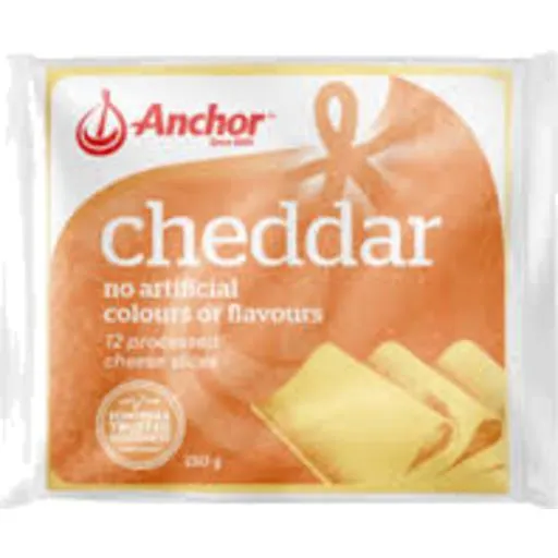 Anchor Cheese Slice Cheddar 250g