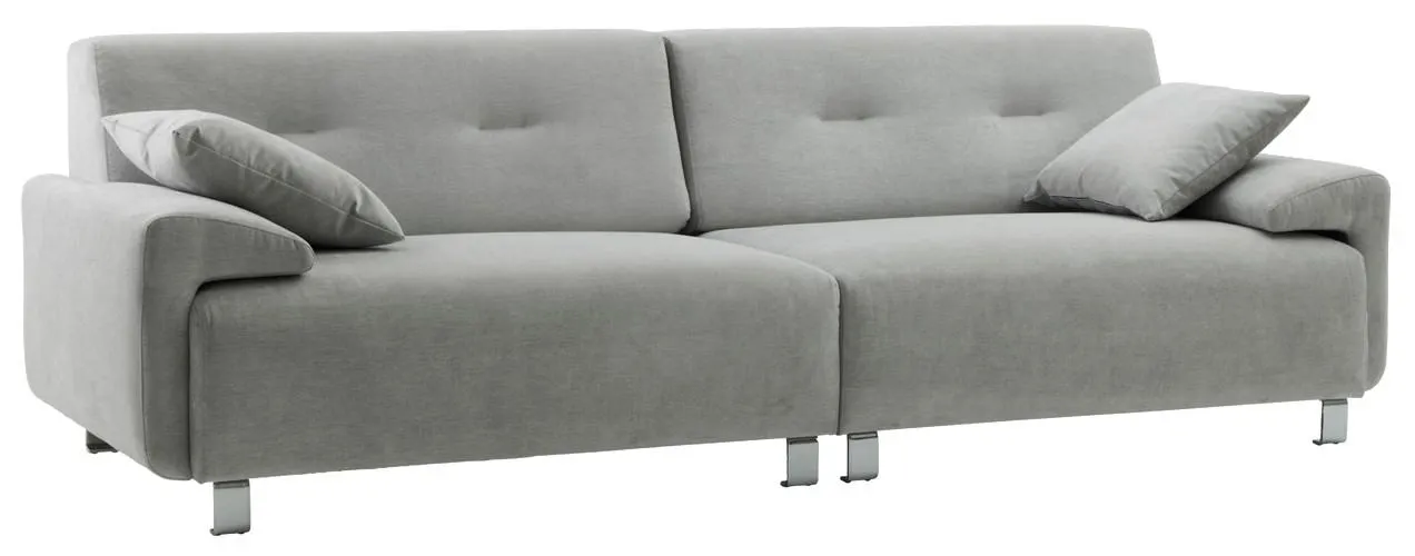 JADE-sohva Orinoco-kangas, väri hopea. Jalat metalli.