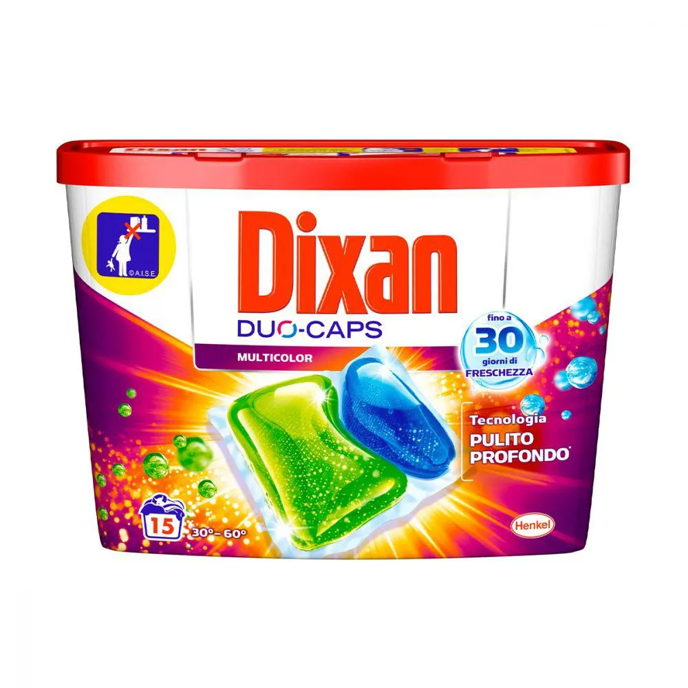 Dixan Detersivo Lavatrice Duocaps Color 15pz.