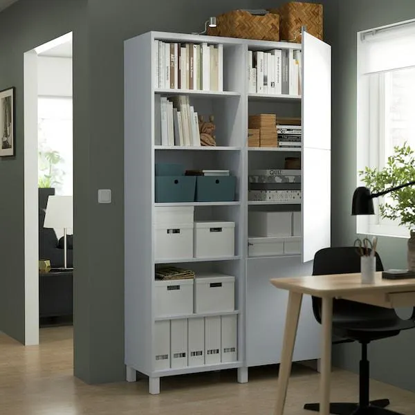 Mobile con ante, bianco/Lappviken/Stubbarp bianco,